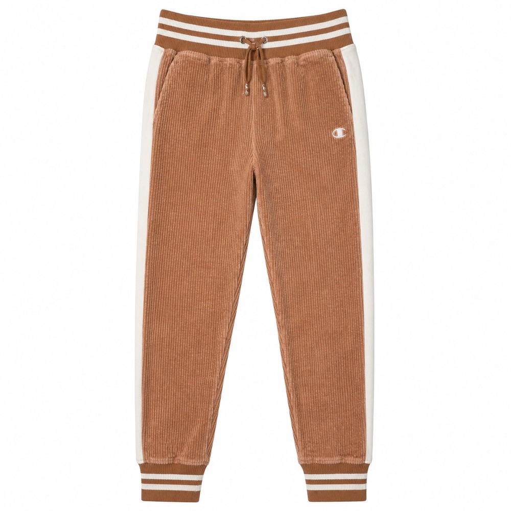 Champion Joggers Womens Medium Tan Corduroy Reverse Weave Side Stripe ML400